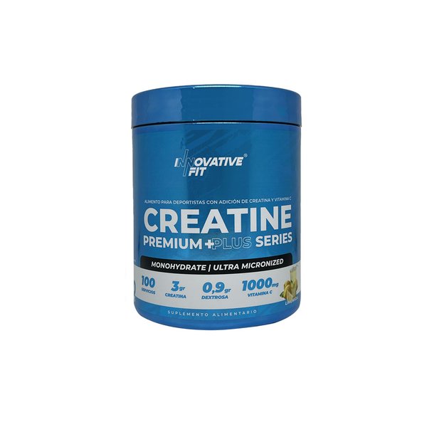 Nueva Creatina Premium Plus Series Innovative Fit 100Servicios 500g Sabor Limonada