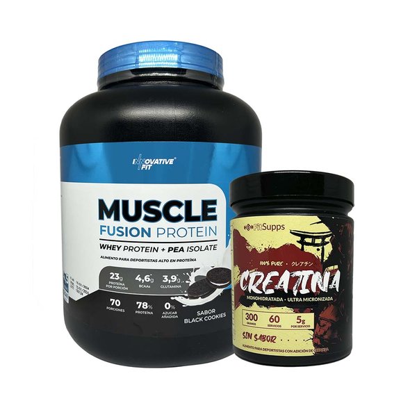 Muscle Fusion Protein 70 Porciones Innovative Fit + Creatina Fit Supps 60Servicios