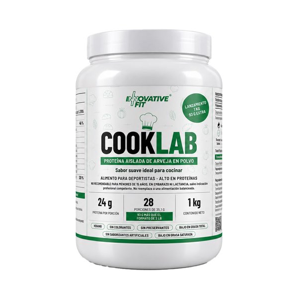 Cooklab Proteína Aislada De Arveja En Polvo Sabor Suave 1kg