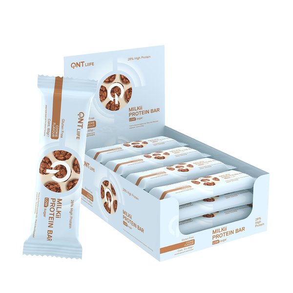 Caja De Barrita Qnt Milkii Protein Bar_Cookie 12 Und