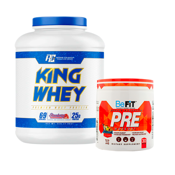 Pack Proteína King Whey Rc 5lb+ Pre Entreno Befit