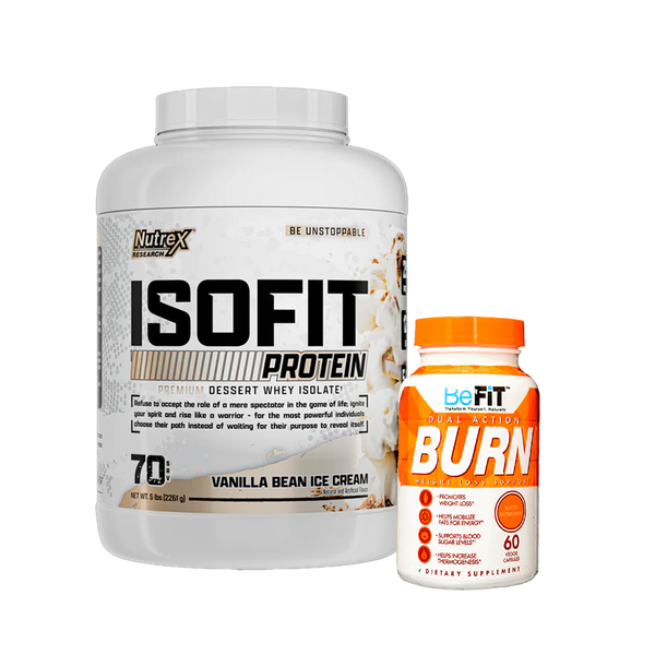Pack Proteína Isofit Vainilla 5lb + Quemador Burn Befit