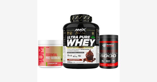 Proteína Ultra Pure Whey + Pre Entreno Cbum + Creatina Monohidratada 300g