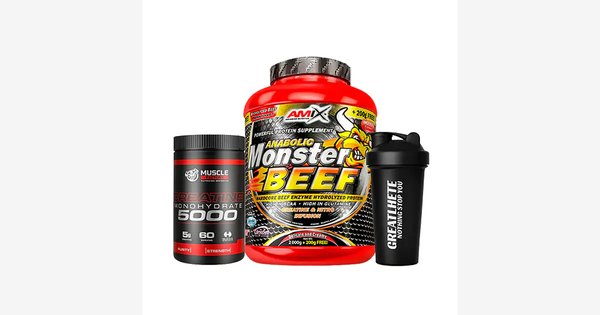 Proteína Anabolic Monster Beef + Creatina 300gr + Shaker De Regalo