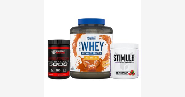 Proteína Critical Whey 2kg + Creatina 300g + Pre Entreno Stimul8