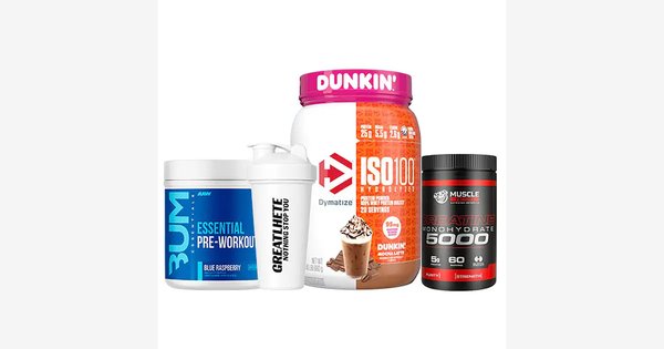 Proteína Iso 100 + Creatina Monohidratada + Pre Entreno Cbum Y Shaker De Regalo