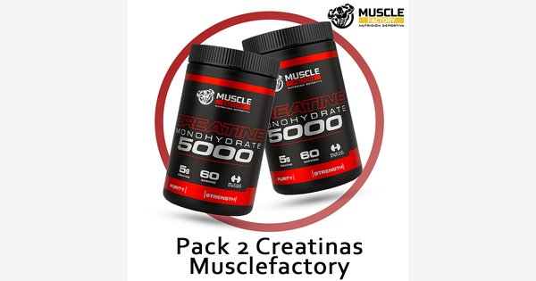 Pack 2 Creatina Monohidratada 300g Musclefactory