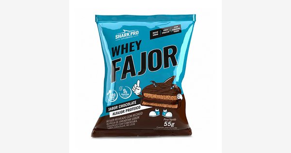 Whey Fajor Alfajor Proteico Shark Pro 55g