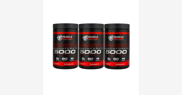 Pack 3 Creatina Monohidratada 300g Musclefactory