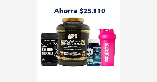 Proteína Iso-Win + Creatina Nutrabio + Zma + Shaker De Regalo