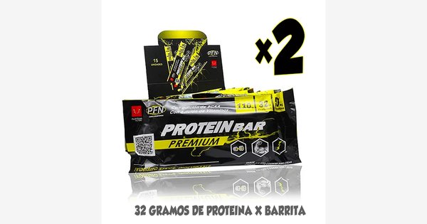 Pack 2 X Protein Bar Premium 30 Unidades Factory