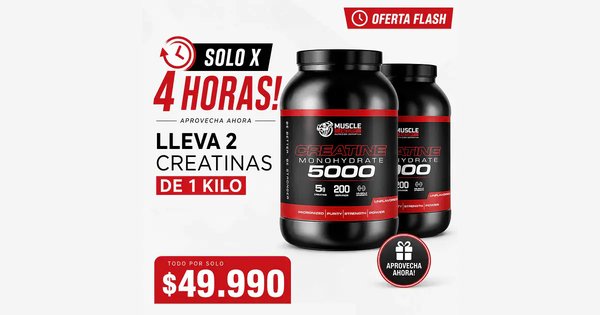 2 X Creatina Monohidratada Micronizada 1kg Musclefactory