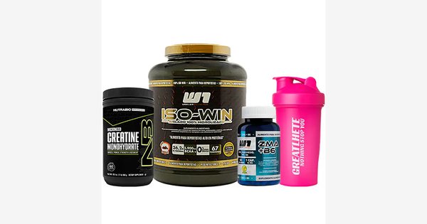 Proteína Iso-Win + Creatina Nutrabio + Zma + Shaker De Regalo