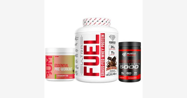 Proteína Ultra Fuel + Pre Entreno Cbum + Creatina Monohidratada 300g