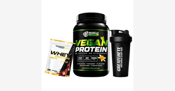 Vegan Protein 1kg + Shaker Y Muestra De Regalo