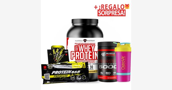 Whey Protein + Creatina 300gr + 15 Premium Bar
