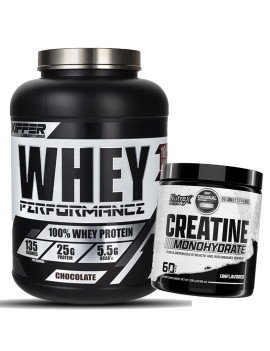 Whey 5lb Kiffer + Creatina 300gr Nutrex