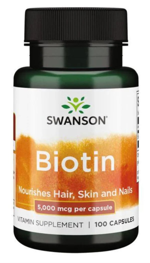 Biotina 5.000mcg 100Capsulas Swanson