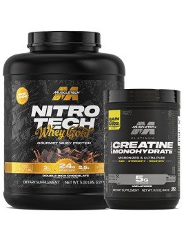 Nitro Tech Whey Gold 5lb + Creatina 400gr Muscletech