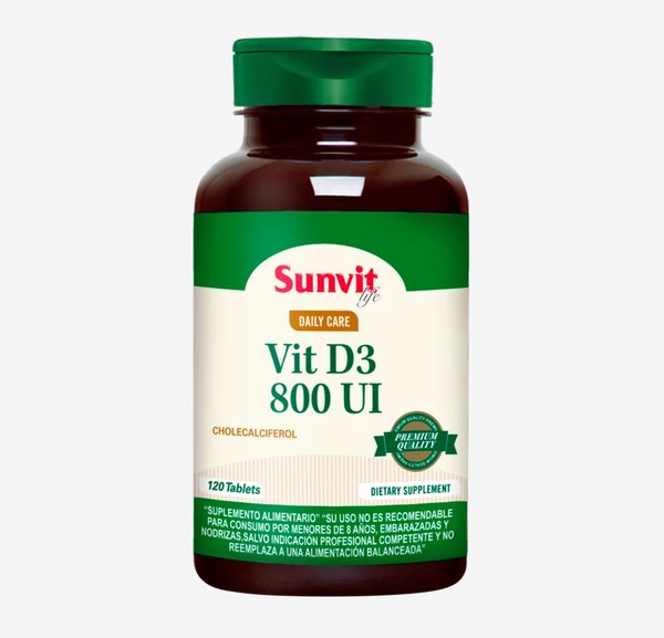 Vitamina D 800 Iu Sunvit 120 Tabl