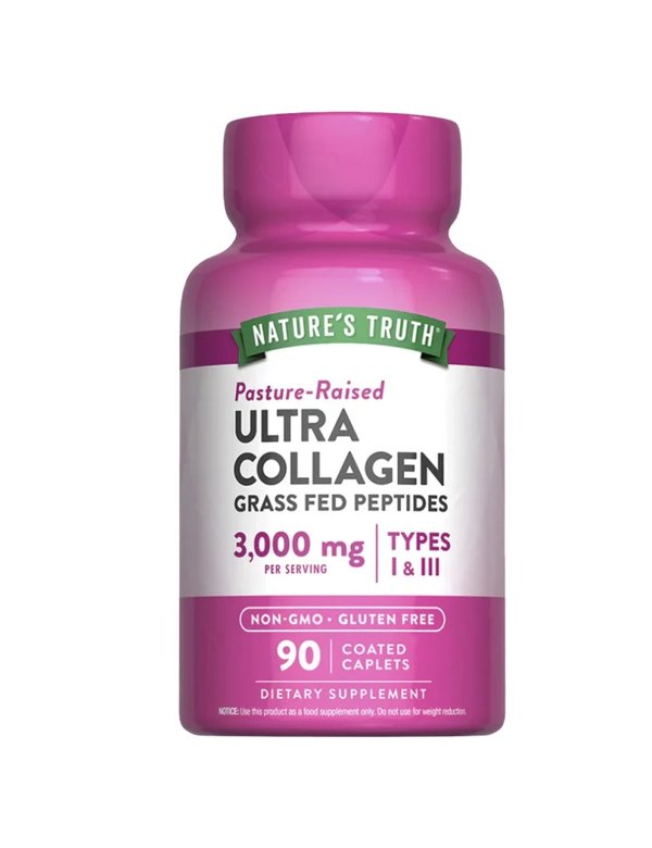 Ultra Collagen Hidrolizado Tipo I Iii Con Vitamina C 90Cap Natures Truth