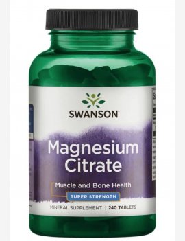 Magnesium Citrate 240 Cápsulas Swanson