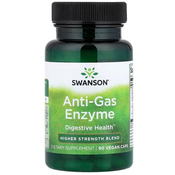 Anti-Gas Enzyme 90 Cápsulas Veganas Swanson