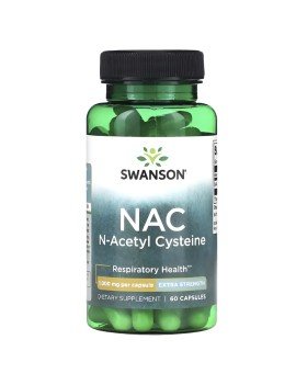 Nac 1000mg N-Acetyl Cysteine 60Cap Swanson