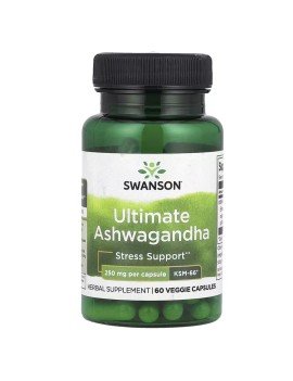 Ashwagandha Ksm-66 250mg 60 Cápsulas Vegetales Swanson