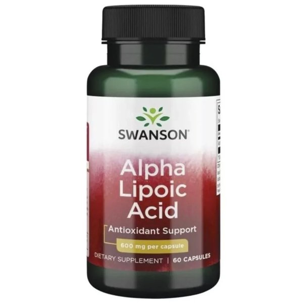 Ácido Alfa Lipoico 600mg 60 Cápsulas Swanson