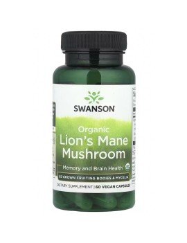 Organic Lions Mane Mushroom 60Cap Swanson
