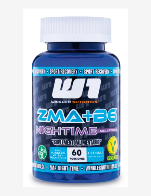 Zma Nightime +B6 + Melatonina 60 Cápsulas Winkler