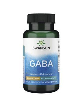 Gaba 750mg 60Cap Veganas Swanson