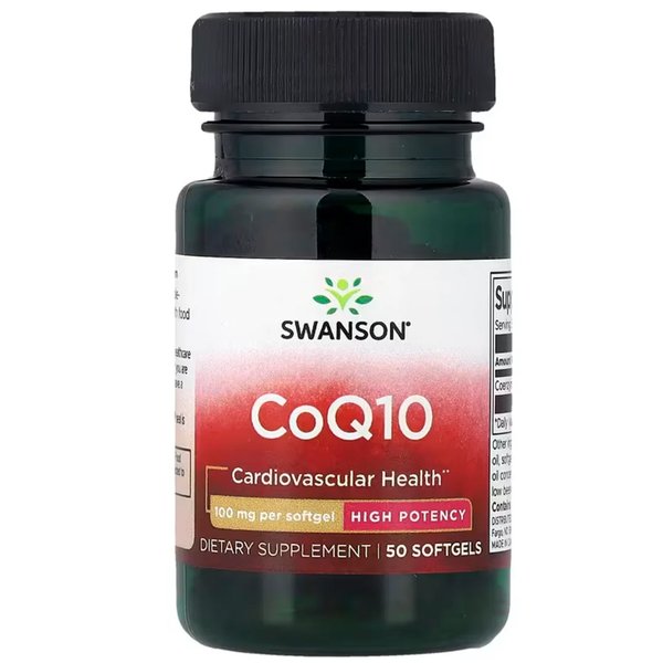Coenzima Q10 100mg 50 Cápsulas Veganas Swanson