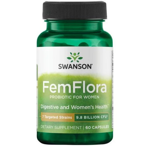 Femflora Probiótico Para Mujeres 60 Cápsulas Swanson