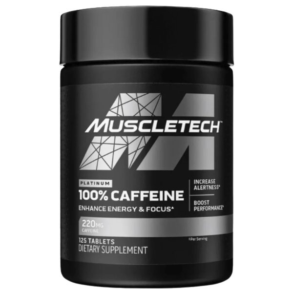 Cafeína 220gr 125 Cápsulas Muscletech