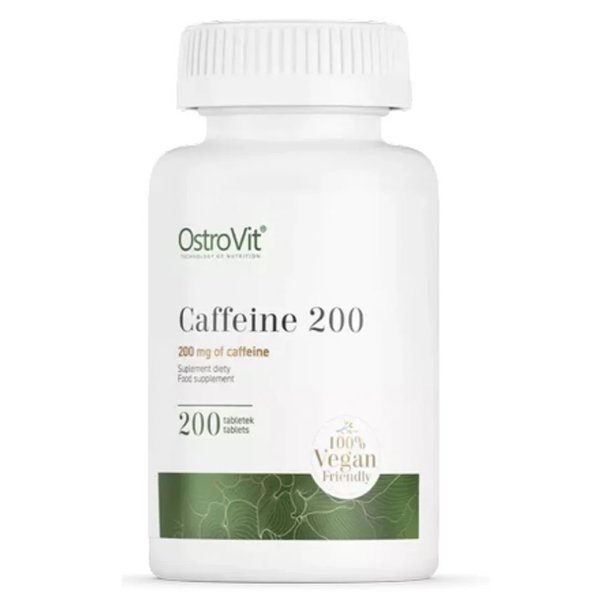 Cafeína 200mg 200Tabletas Ostrovit