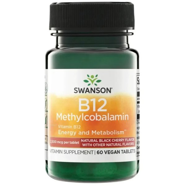B12 2.500mcg 60Tabletas Veganas Swanson
