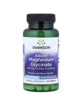 Magnesium Glycinate 200mg 60 Tab Swanson