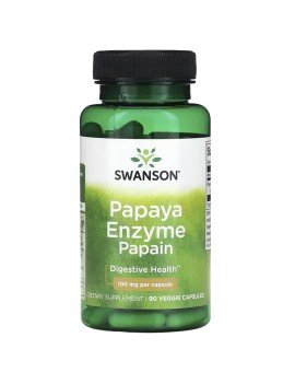 Papaya Enzime 100mg 90Cap Vegetales Swanson
