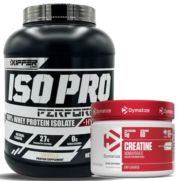 Iso Pro 5lb Kiffer + Creatina Creapure 300gr Dymatize