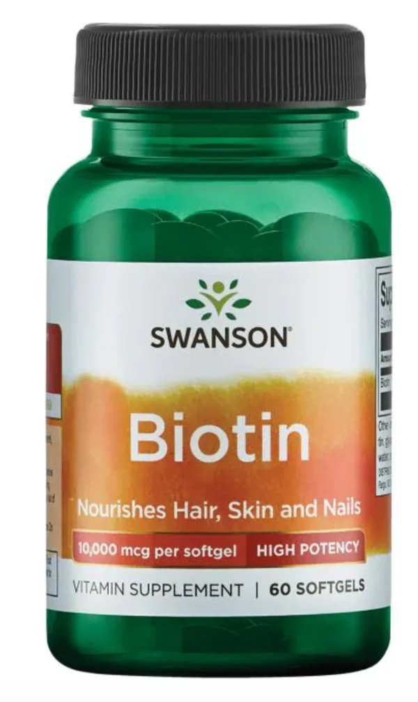 Biotina 10.000mcg 60Softgel Swanson