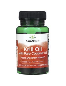 Krill Oil Con Aceite De Coco Swanson