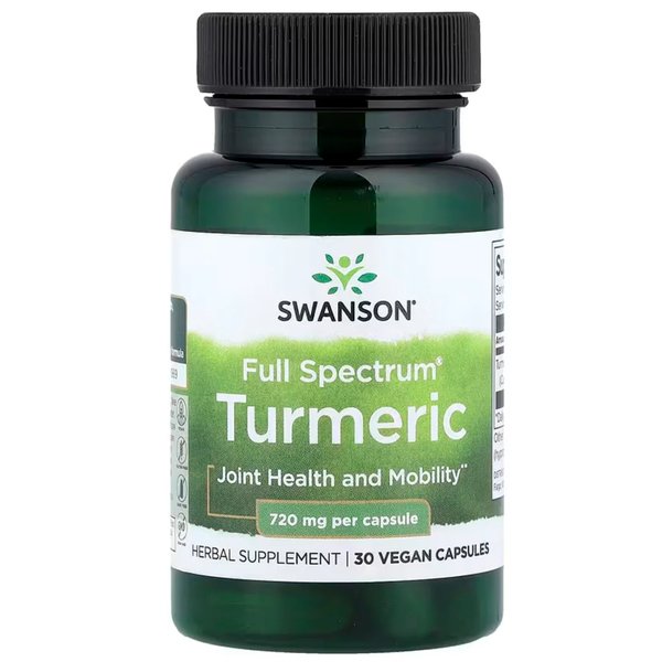 Tumeric Full Spectrum 30 Cápsulas Veganas Swanson
