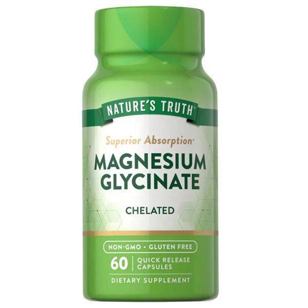 Magnesio Glicinato 200mg 60Cap Natures Truth