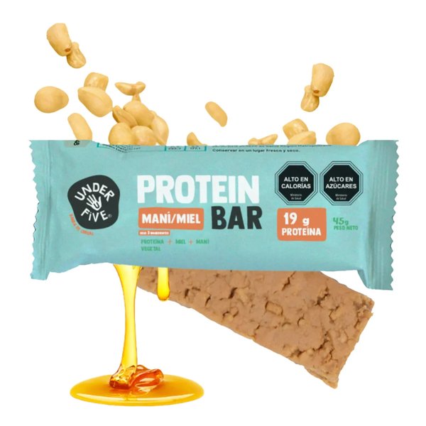 Protein Bar 45gr Maní Miel Under Five