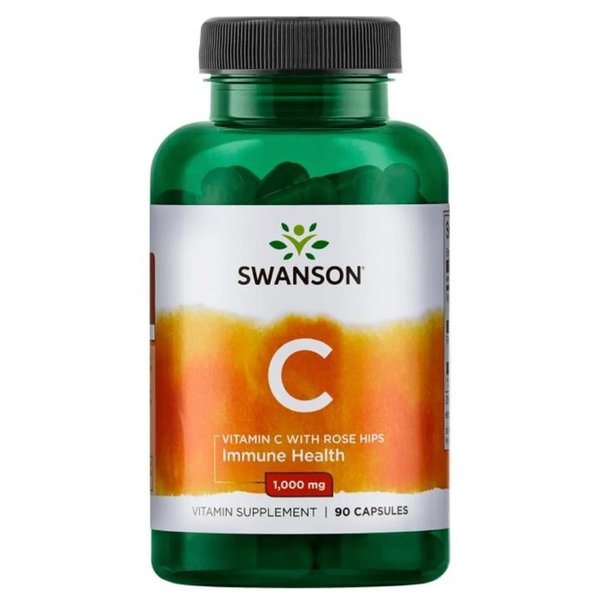 Vitamina C 1000mg 90 Cápsulas Swanson