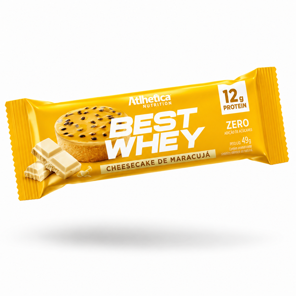 Barra Best Whey Cheesecake De Maracuyá Atlhetica 49g