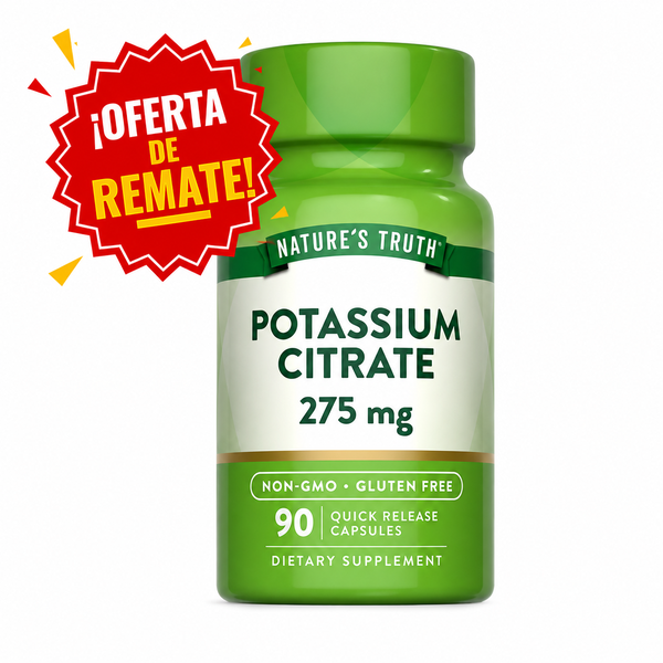 Citrato De Potasio Nature39S Truth 275mg 90 Cápsulas
