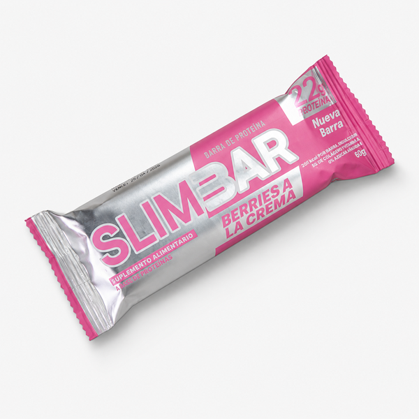 Barra Slimbar Berries A La Crema 60g 22g Proteína